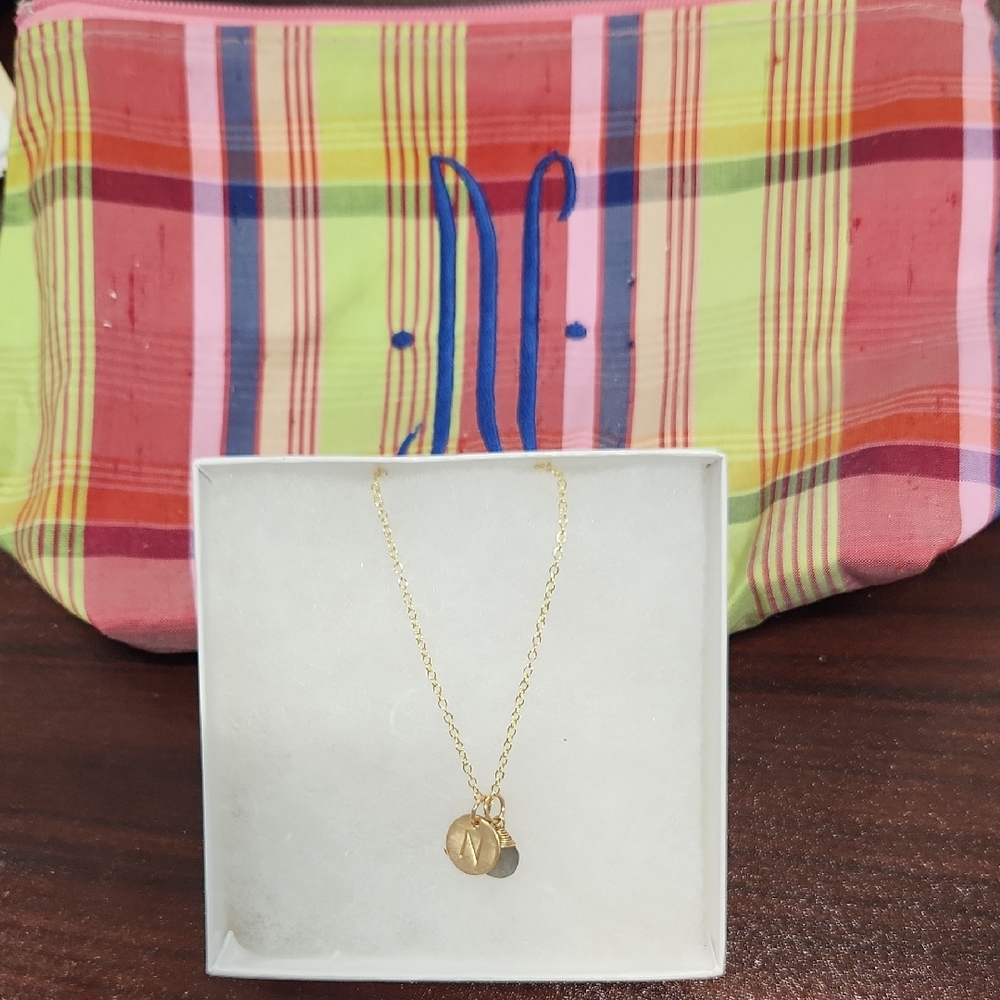 Gold Initial Pendant Necklace